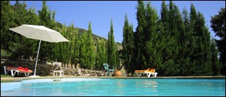 Hotel pool abover Capileira