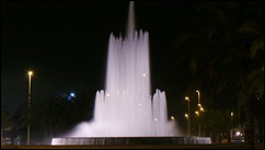 Fountain at the roundabout in Alicante
